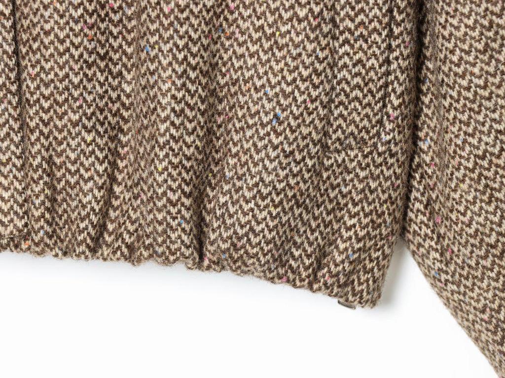 Autumn New European & American Style Herringbone Twill Jacket Coat with Skirt Pants
