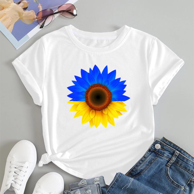 Ukrajina Dívka Oblečení Dres Tričko s ukrajinskou vlajkou Dámská móda Grafika Trička Estetické kostýmy Streetwear Dárky
