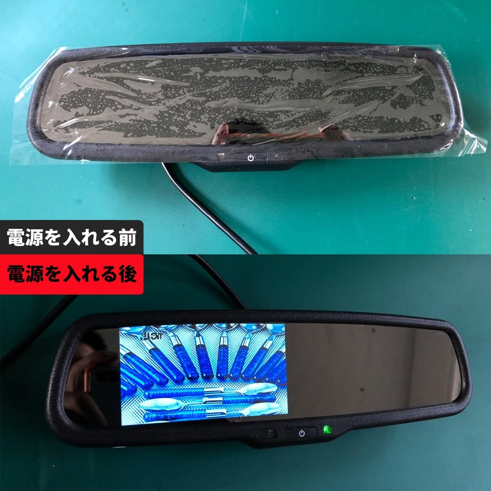 Atyhao Rearview Mirror Monitor Digital Inner Mirror Digital Inner Mirror Backup Camera Rear View Recorder Car Rearview Mirror Monitor 2 Channels Auto