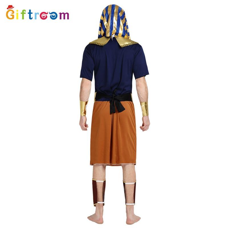 Halloween Masquerade Adult Men's Orange Pants Performance Costumes Drama Stage Play Characters Performance Costumes