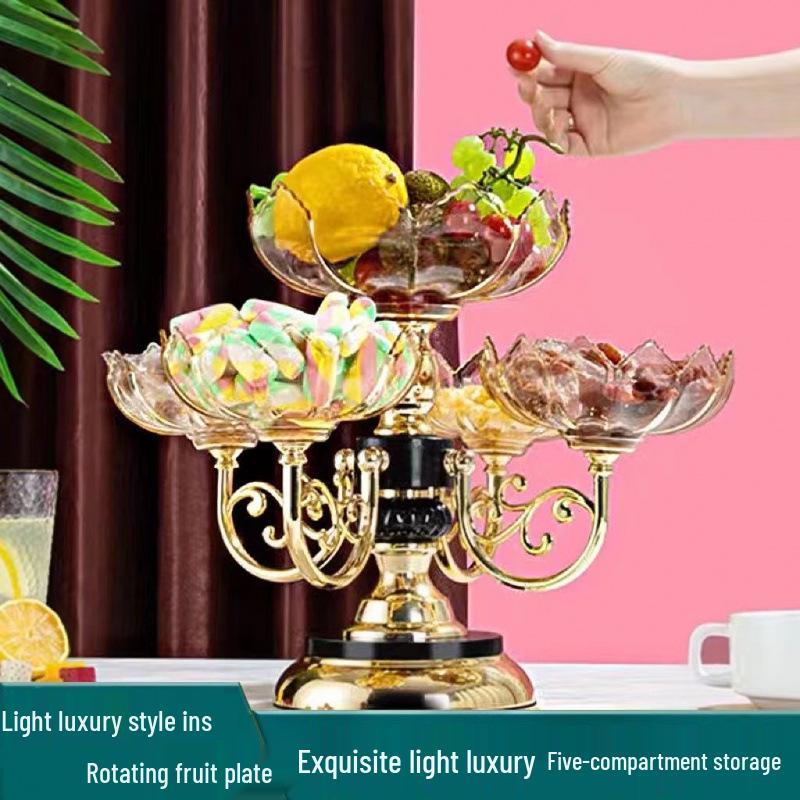 2025 Rotatable Multi-Layer European Fruit & Snack Plate