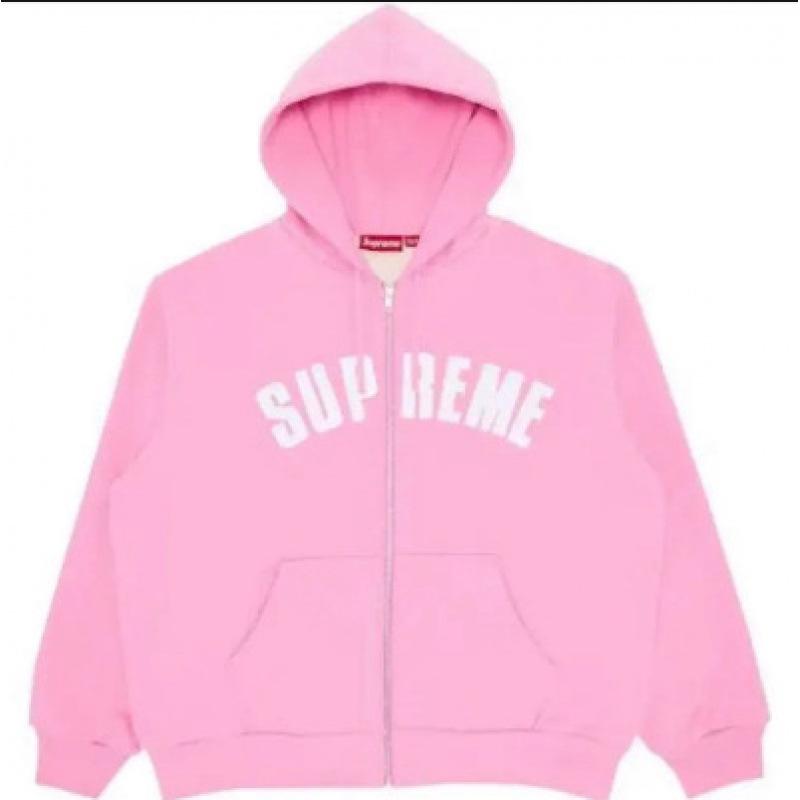 Promi-Stil 2025 SUPREME Buchstaben Damen Reißverschluss Hoodie Strickjacke