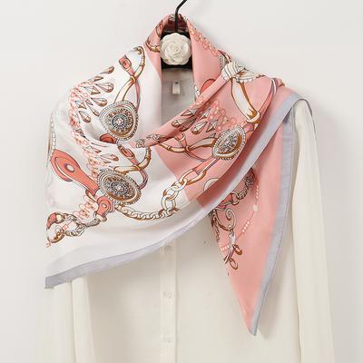 New Satin Scarf Versatile Decorative Scarf 90 Head Large Square Scarf As A Souvenir