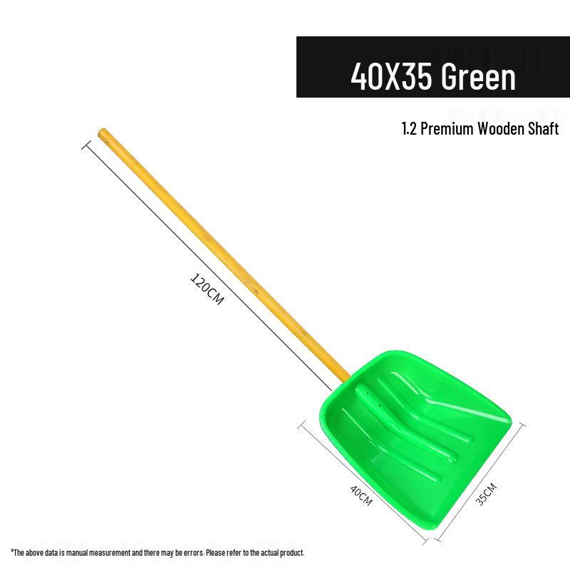 Poszerzona Wytrzymała Odporna na Ścieranie Plastikowa Łopata do Śniegu, Zboża i Śmieci