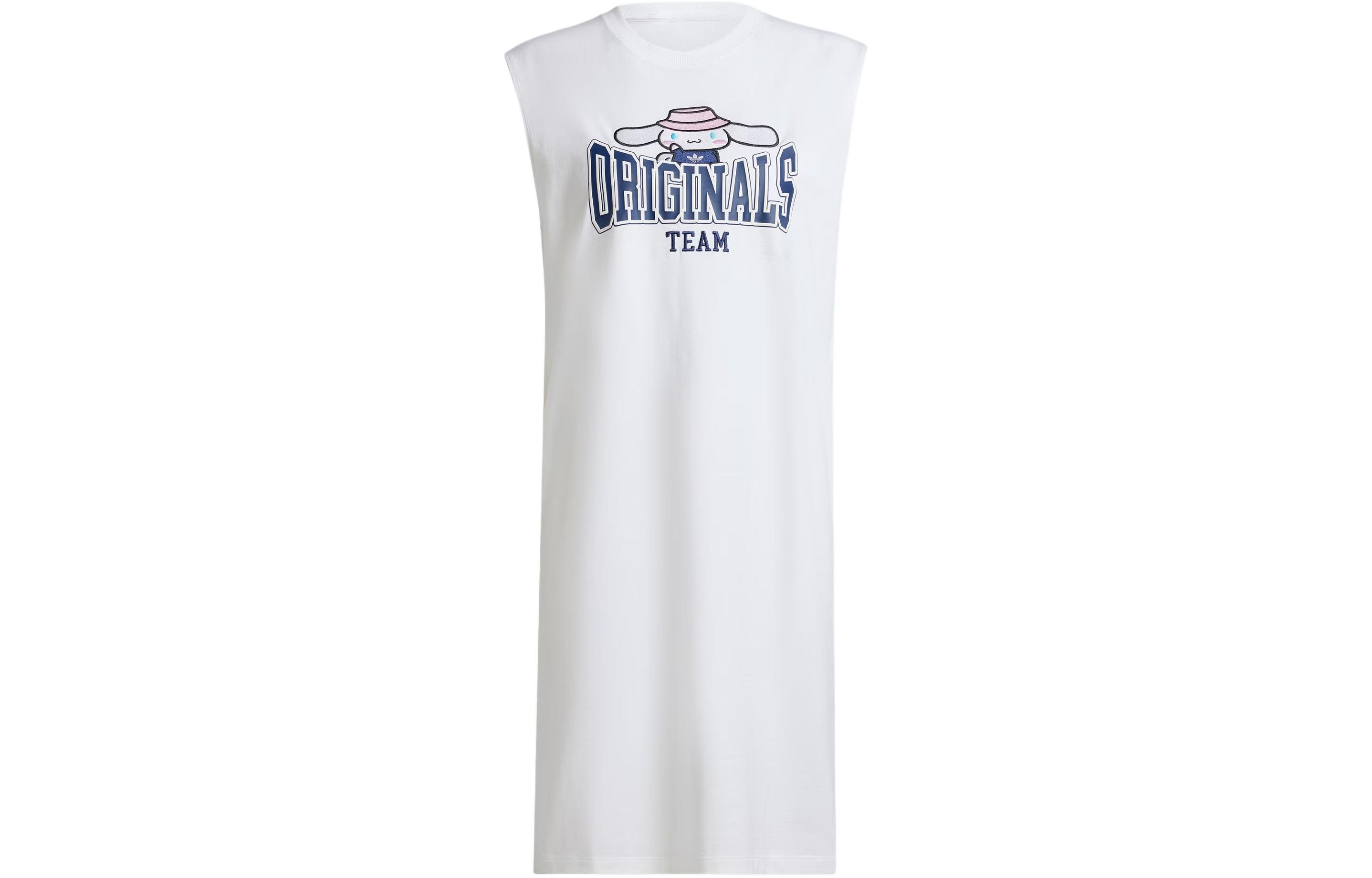 Adidas Originals Hello Kitty Cinnamoroll Tank Dress Sleeveless Dress Women s White JG8055 L