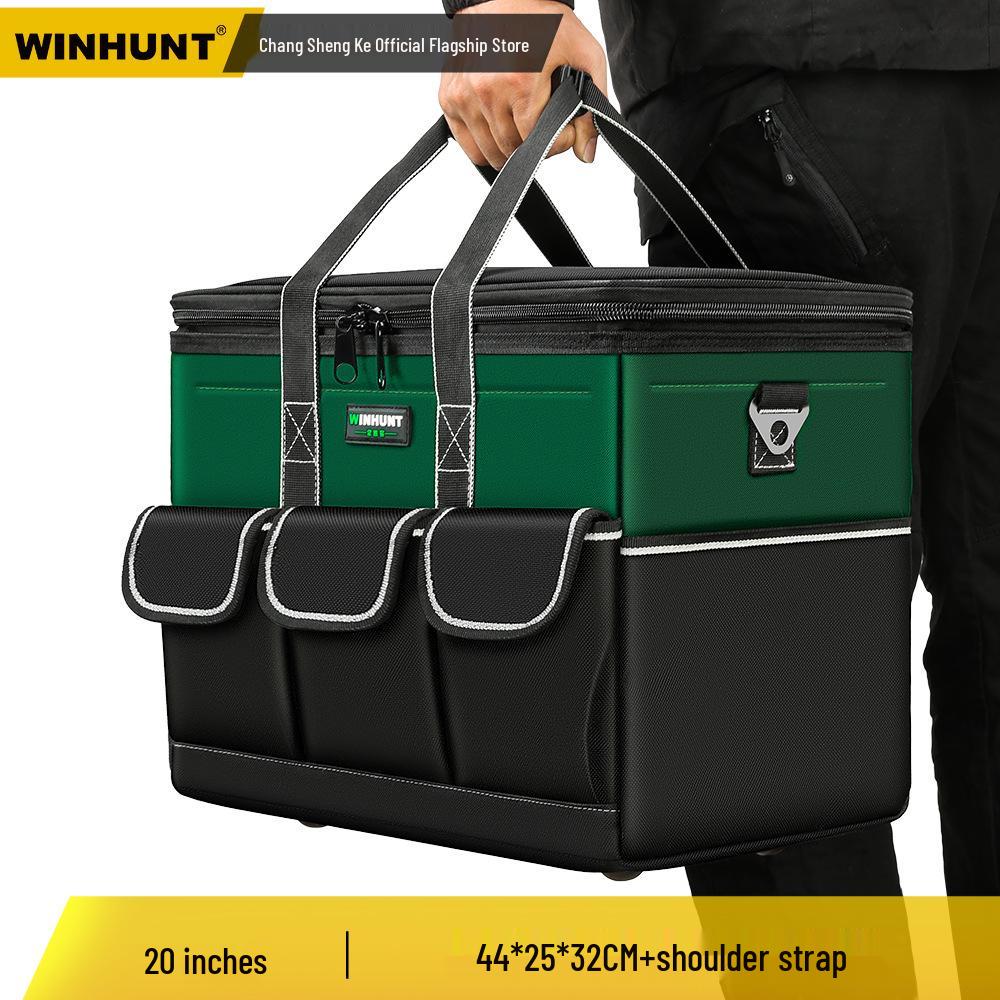 Everwiner Durable Canvas Tool Bag for Woodworking and Car Repairs