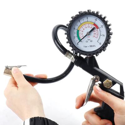 Pistola de Inflar Pneus de Carro Verificador Manômetro Digital Inflador Equipamento de Inspeção Manômetro de Pneus Pneus Suprimentos para Veículos Ferramenta Ar
