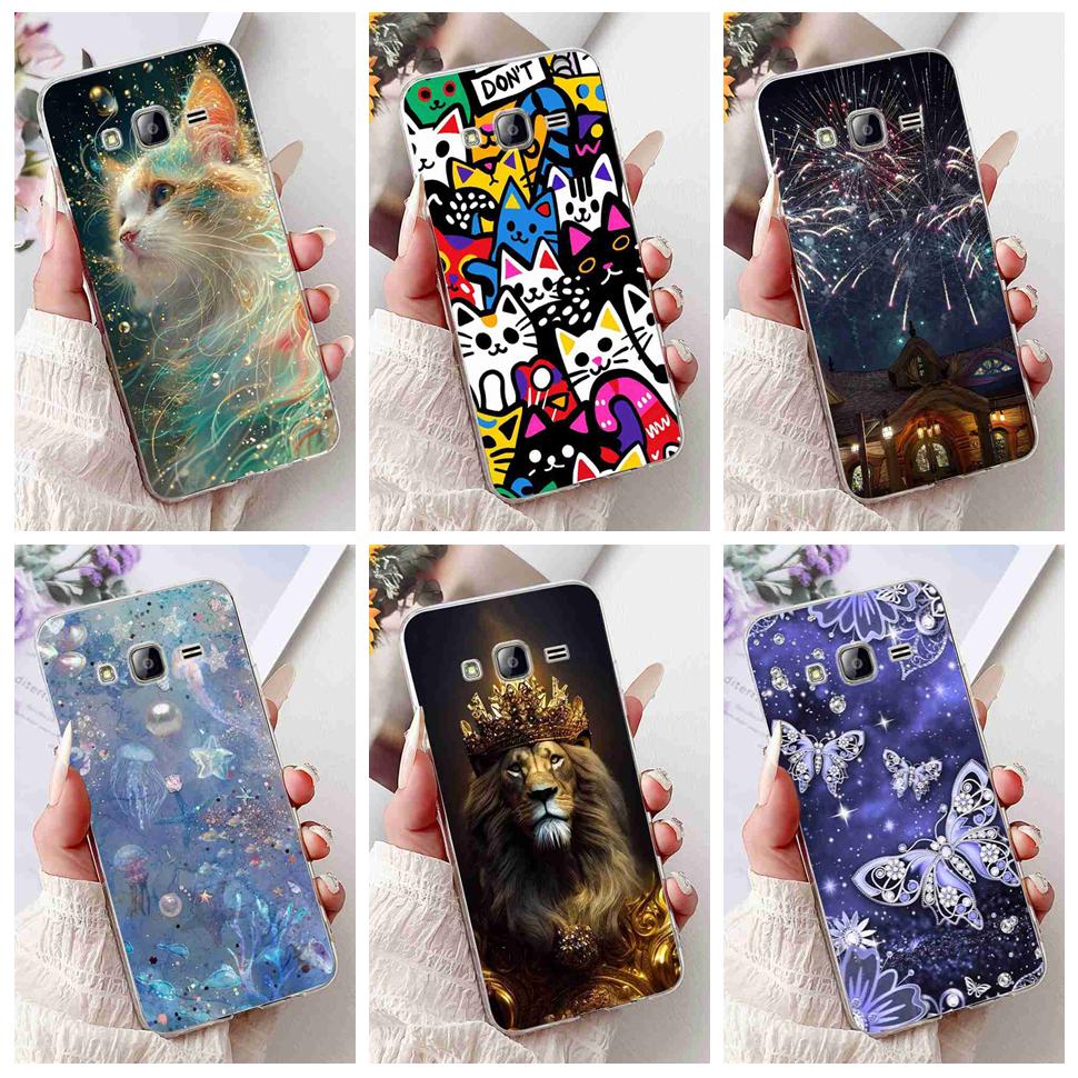 For Samsung Galaxy J5 Case Luxury Painted Cover Soft Slim Phone Case For Samsung J 5 J5 J500Y J500M 2015 Back Cover