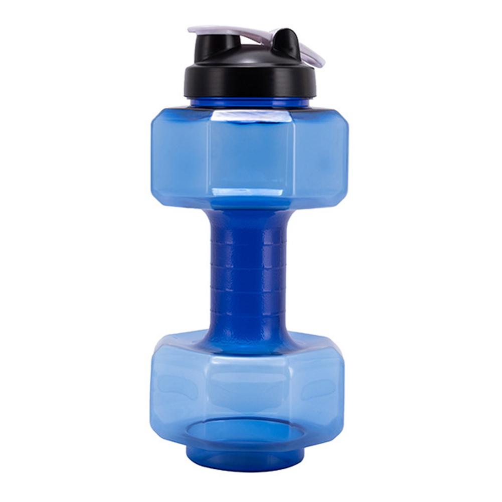 3600ml Dumbbell Kettle Multifunctional Gym Sports PET Dumbbell Shaped Kettle Outdoor Fitness Cycling Camping Cold Water Bottle