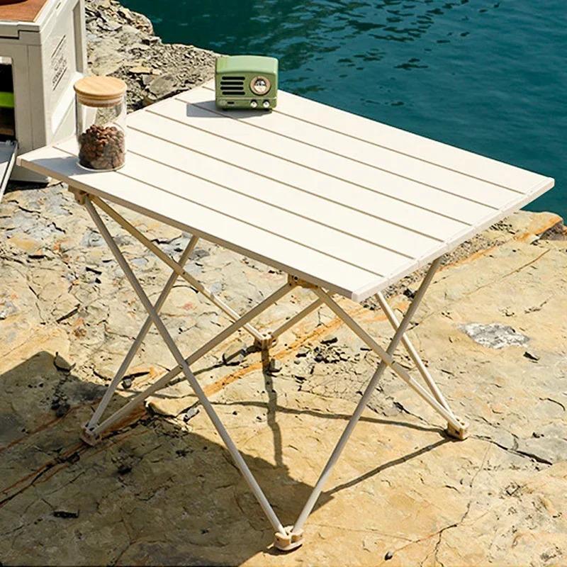 2026 NEW Ultra Light Portable Folding Table Black Camping Table High Strength Aluminum Alloy Garden Party Picnic Barbecue Table