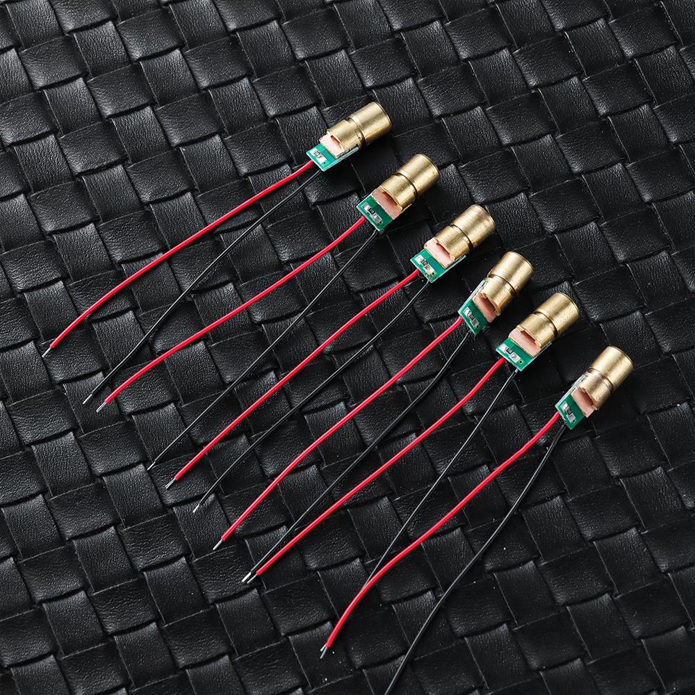 quality Copper Head 5 million watt 650nm 6mm 3V Laser diodes Adjustable Lasers Dot Diode Module