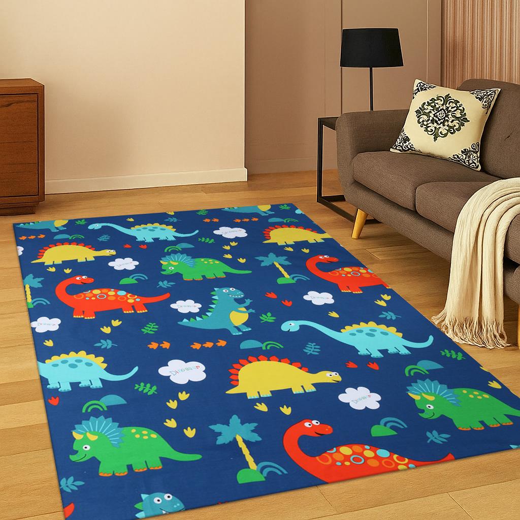 

Dinosauro carino Dino Cartoon Tappeto per camera da letto Soggiorno Divano Zerbino per la casa Decorazione della cucina 40x60cm