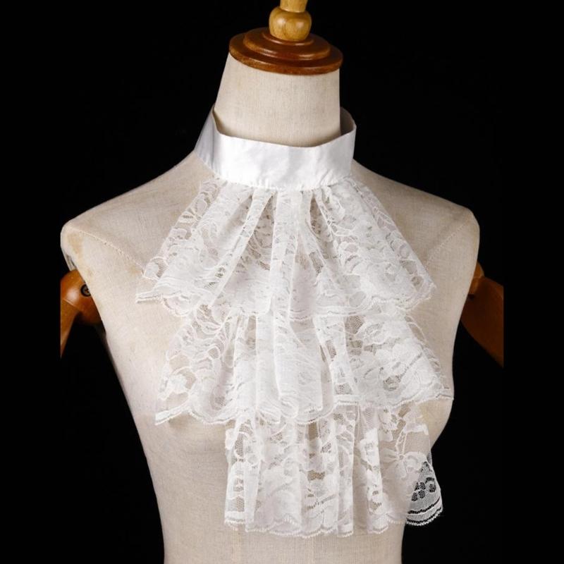 Elegant Elizabethan Neck Ruff Light Weight Collar Medieval Costume Collar for Cosplay and Stage Performers