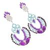 Queen Exaggerated Earrings Personalized Fashion Flash Rhinestone Earrings Catwalk Versatile Accessories Earrings