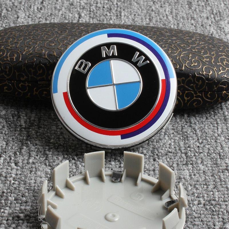 For BMW M 2026 New 68/56mm 4Pcs Wheel Center Cover Wheel Hub Center Integrated Cover Badge For BMW 50TH E36 E60 E46 E90 E39 F30 E70 F20 X5 E53 G30