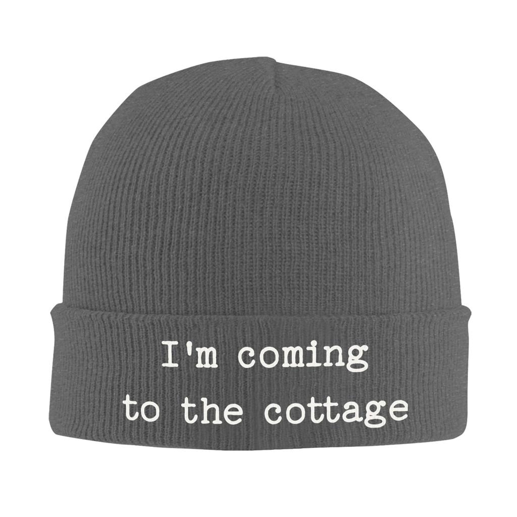 Heated Rivalry I'm Coming To The Cottage Knitted Hat for Women Unisex Beanie Autumn Winter Hat Acrylic Warm Melon Cap