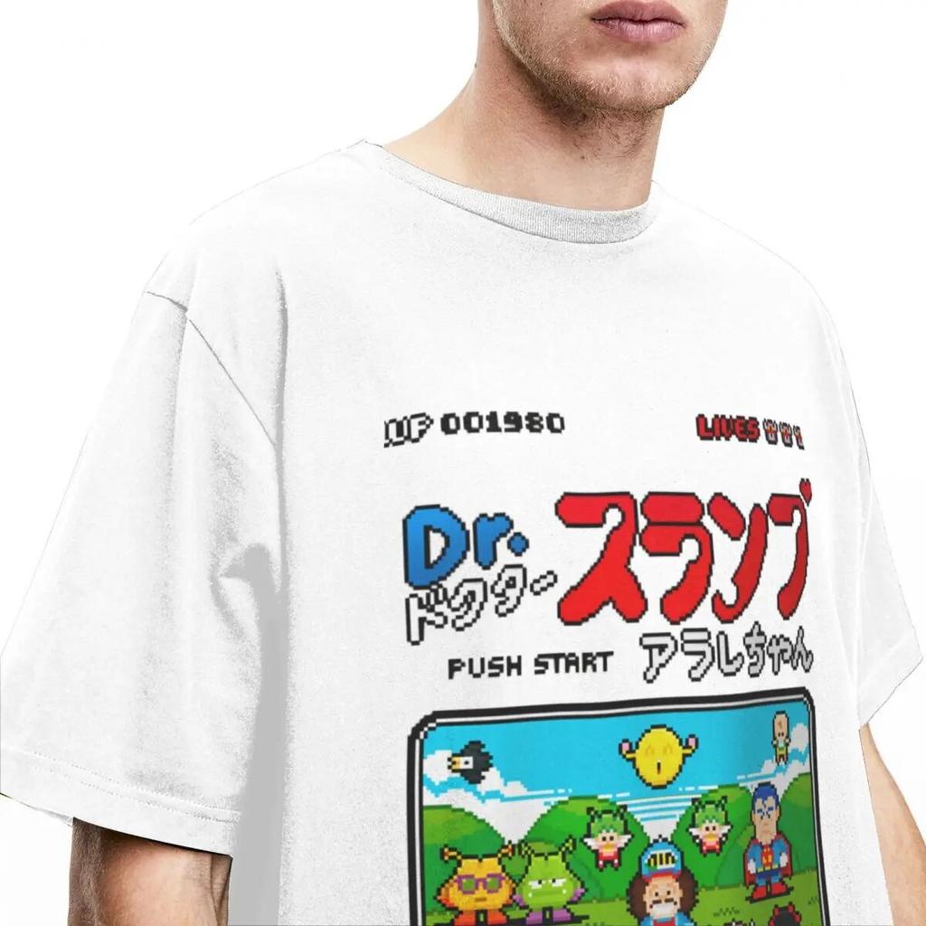 Casual Arale Dr. Slump 8 Bit 8bits T-Shirts Unisex Women's Round Neck 100% Cotton Tees Birthday Gift Tops