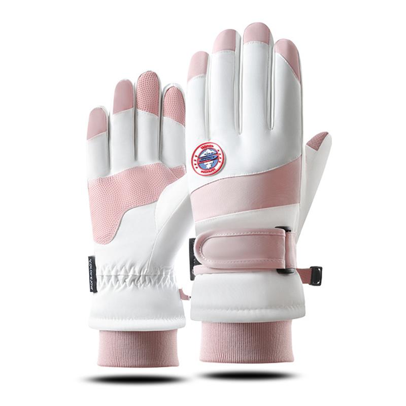 Skihandschuhe Winter Samt Outdoor Reiten rutschfeste wasserdichte verdickte warme Touchscreen-Handschuhe