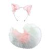 Realistic Foxes Tail And Ears Set For Women Cosplay Faux Furs Costume Headband and Tail Convention Role Play Accessories