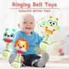 Cute Handheld Interactive Rattle Early Learning Toy for Infants, Enhans Grip & Motor Skills, Promotes Visual with Music Toy