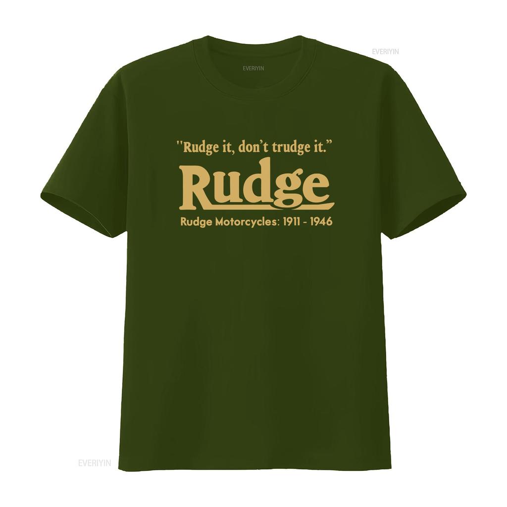 Rudge Motorcycle Vintage Bike Classic Retro Biker T Shirt It Dont Trudge Motorcycles 1911 1946 Vintage Washed Stylish