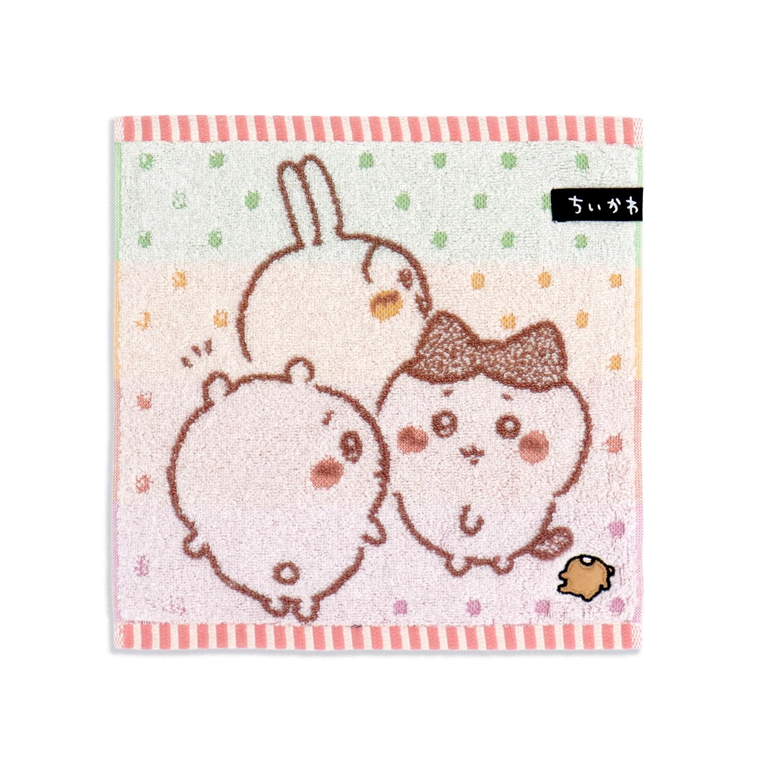 Chiikawa Tomodachi Towel Pink 25 x 25 cm Handkerchief, Pile, 41-1160080, Approx. розовый