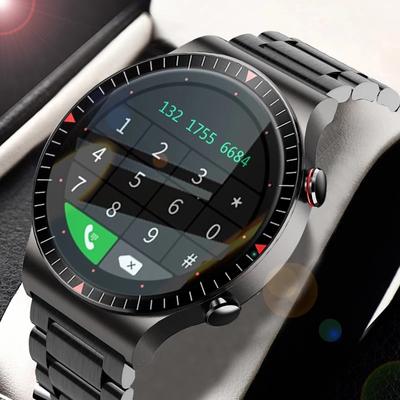 Ocelové Business Smart Watch Bluetooth Call Smartwatch Muži Ženy Vodotěsný Sportovní Fitness náramek Pro IOS Android Honor