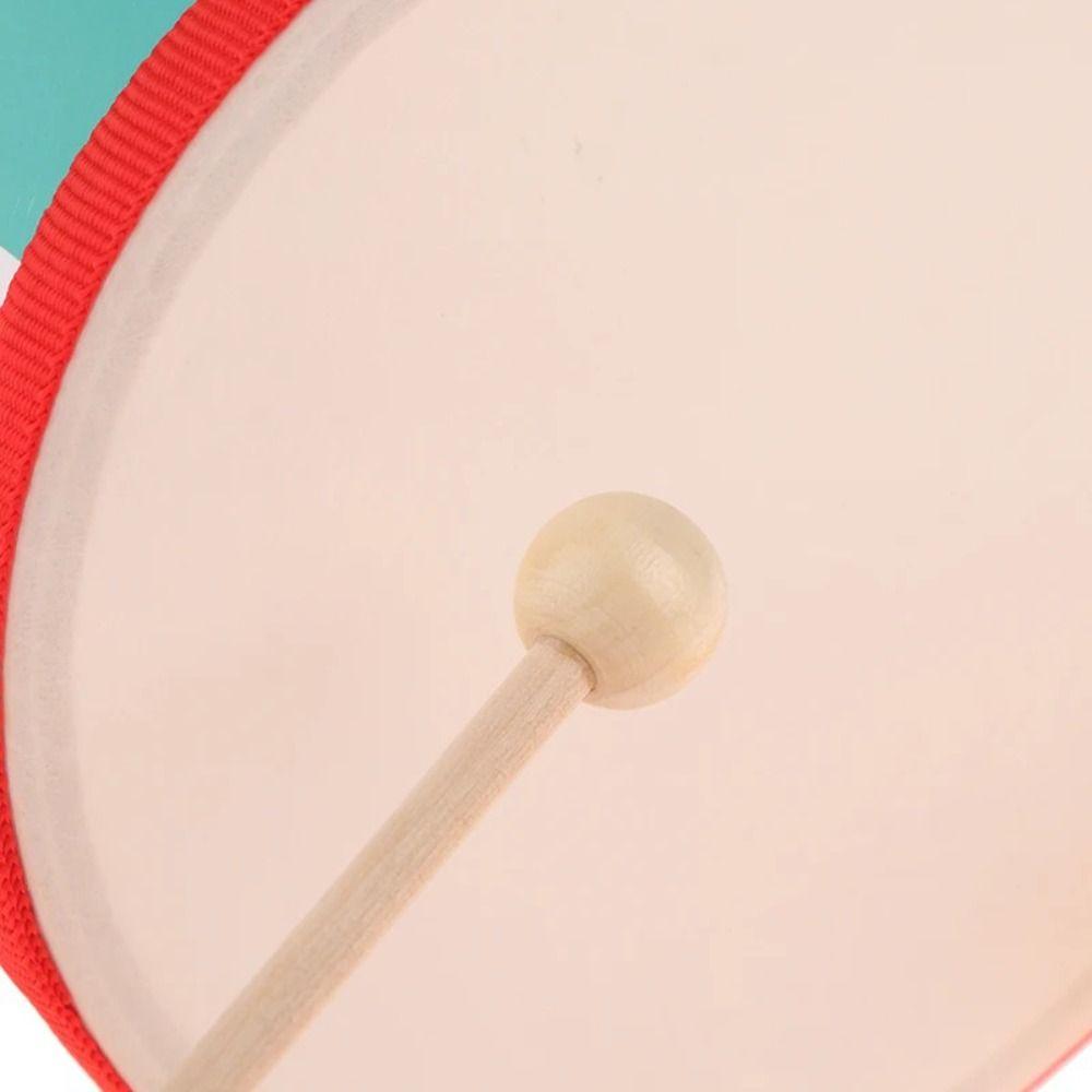 Musical Instrument Double-sided Drum Early Education Hand Drum  For Children  Toys