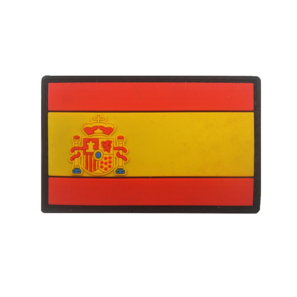 Haike Spain PVC Epoxy Punisher Flag Velcro Patch
