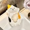 Cute Cartoon Cat Jewelry Tray Creative Ceramic Soap Drain Rack Fun Bathroom Decoration Space Saving Soap Box Home Decorations