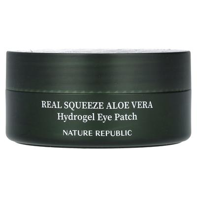 Real Squeeze, Aloe Vera Hydrogel-Augenpflaster, 60 Blatt, 70 g (2,46 Unzen)