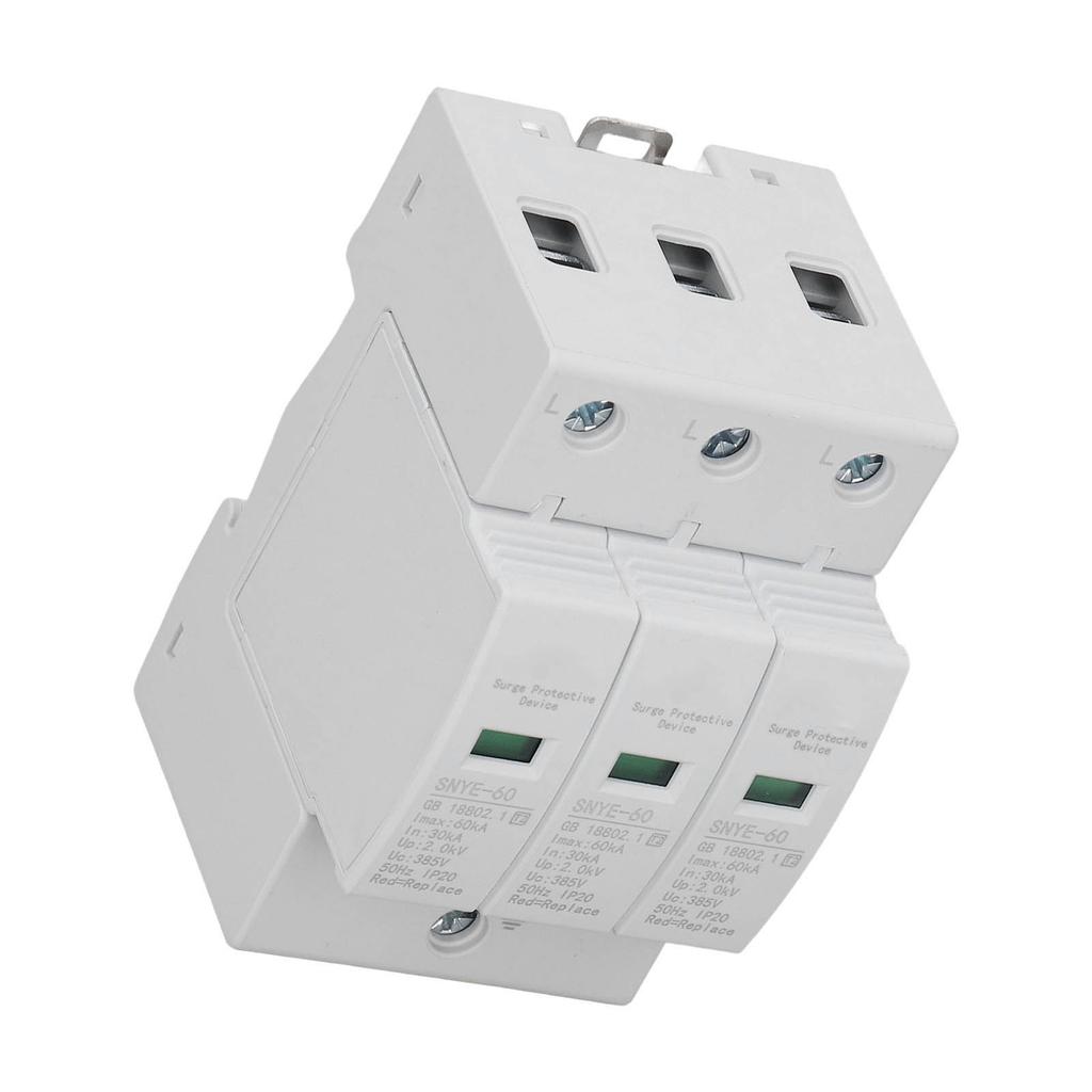 White Distribution Box Surge Protection Device IP20 Safe Simple Combiner Box Voltage Surge Arrester