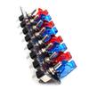 Universal 12V Car Racing Toggle Ignition Switch Panel Auto Engine Start Push Button Set Red& Blue LED Toggle Button Panel