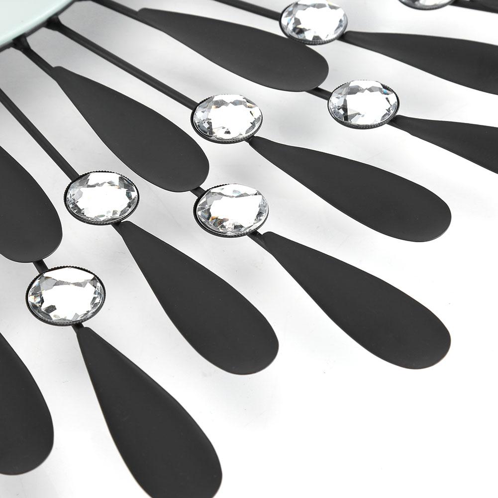 Luxury Art Dial Wall Clock Metal Living Room Digital Needle Wall Decor