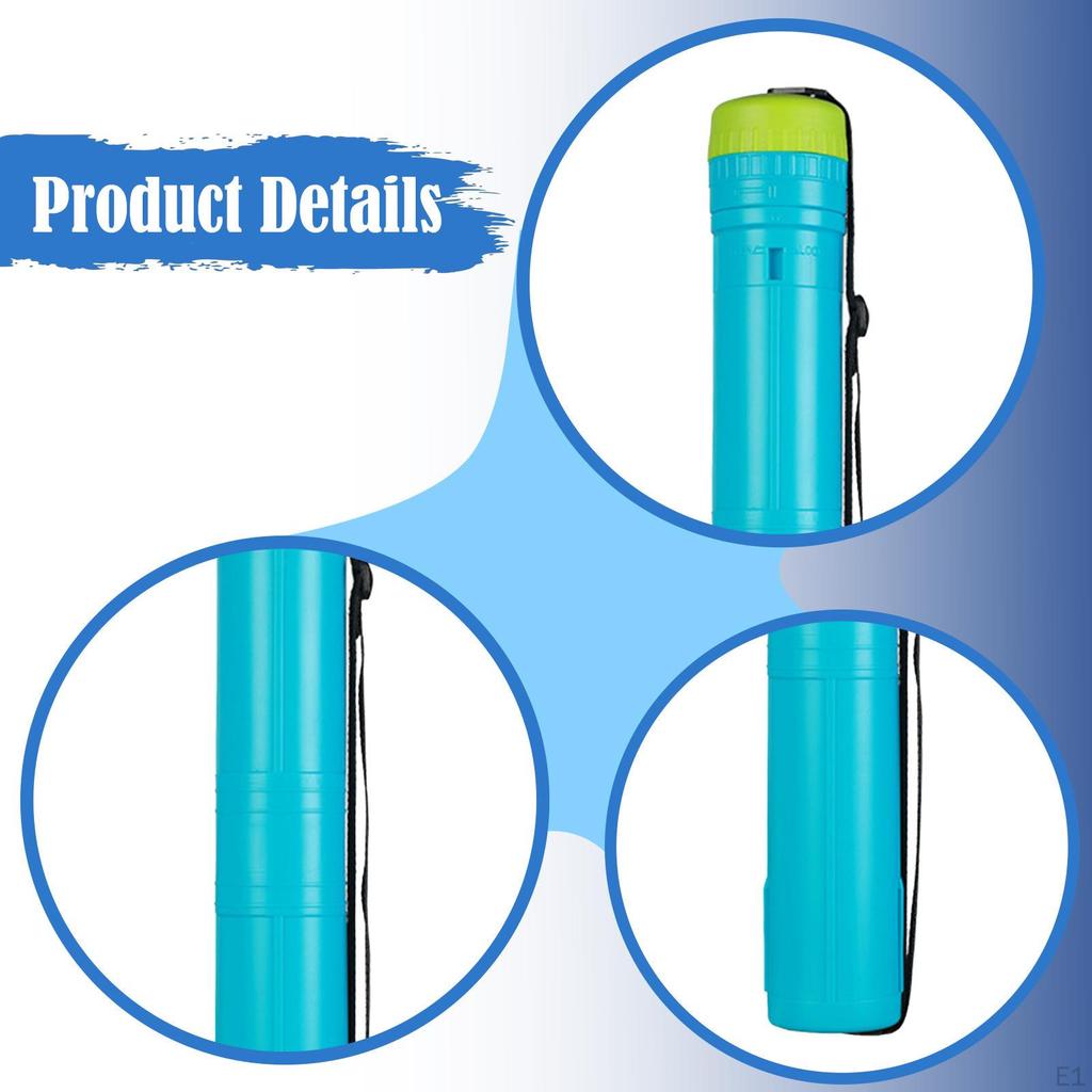 Extendable Poster Tube Document Holder Adjustable Length Telescopic Drawing Scroll for