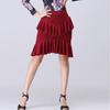Women's Latin Dance Practice Skirt - Adult Ruffle Hem Performance Wear