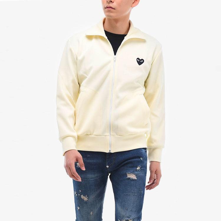 Comme des Garçons PLAY Sudadera con Cremallera y Corazón Negro Grande PLAY de COMME des GARCONS 'Off-White' para Hombre AZ-T256-051-3