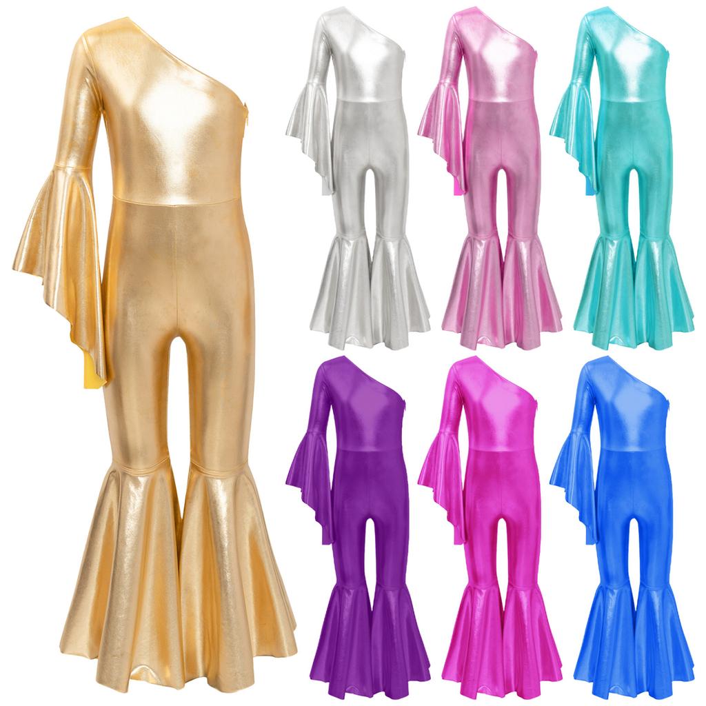 Pantaloni Da Ballo In Paillettes Per Ragazze – Jazz E Performance Teatrali, Cintura Elastica, Adatti A Bambini E Adolescenti, Per Feste E Spettacoli