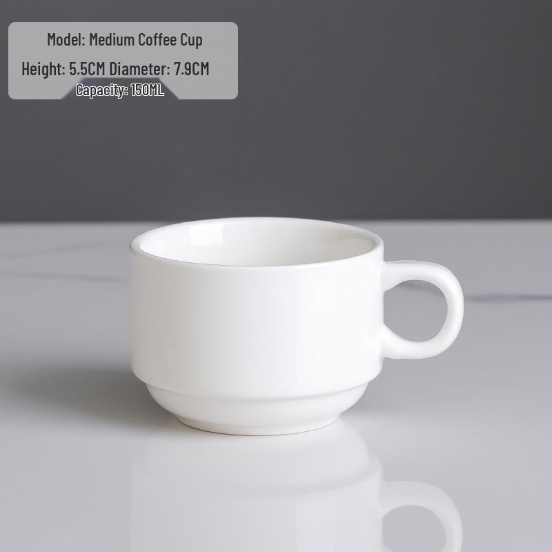 Europejski Luksusowy Zestaw Ceramicznych Filiżanek do Kawy ze Złotym Brzegiem