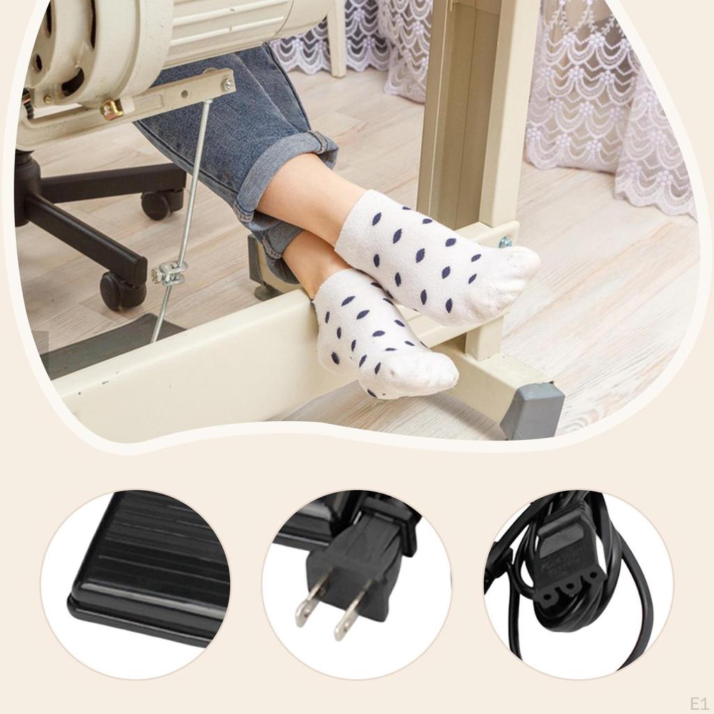 Sewing Machine Pedal Foot Control Universal Fit US 110V Plug Quick Installation for Household