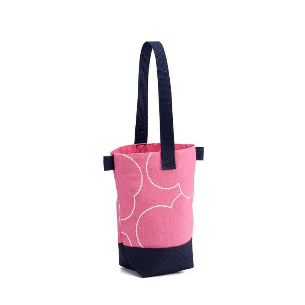 

Fashionable Outdoor Canvas Cup Bag Printed Water Bottle Holder Small Storage Bag Korean Style Portable Crossbody Bag Outdoor