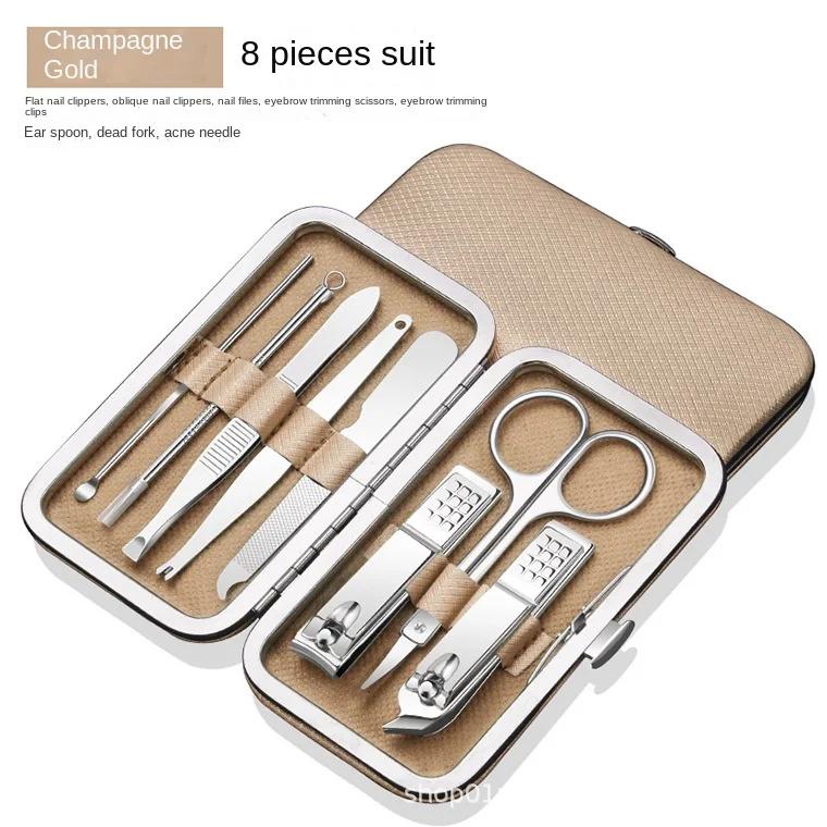 6Pcs/Set Nail Clipper Pedicure Set Manicure Set Personal Nail Care Tools Kits Stainless Steel Nail Clipper Sets Gift