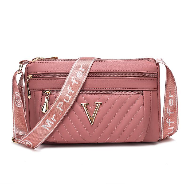 New Spring and Summer Style Medium Shoulder Bag Large Capacity Water Resistant PU Crossbody Bag Women's Bag