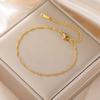 Cazador Thin Twisted Water Wave Chain Anklets for Women Stainless Steel Jewelry Bracelet on the leg Valentine's Day Gift 2026
