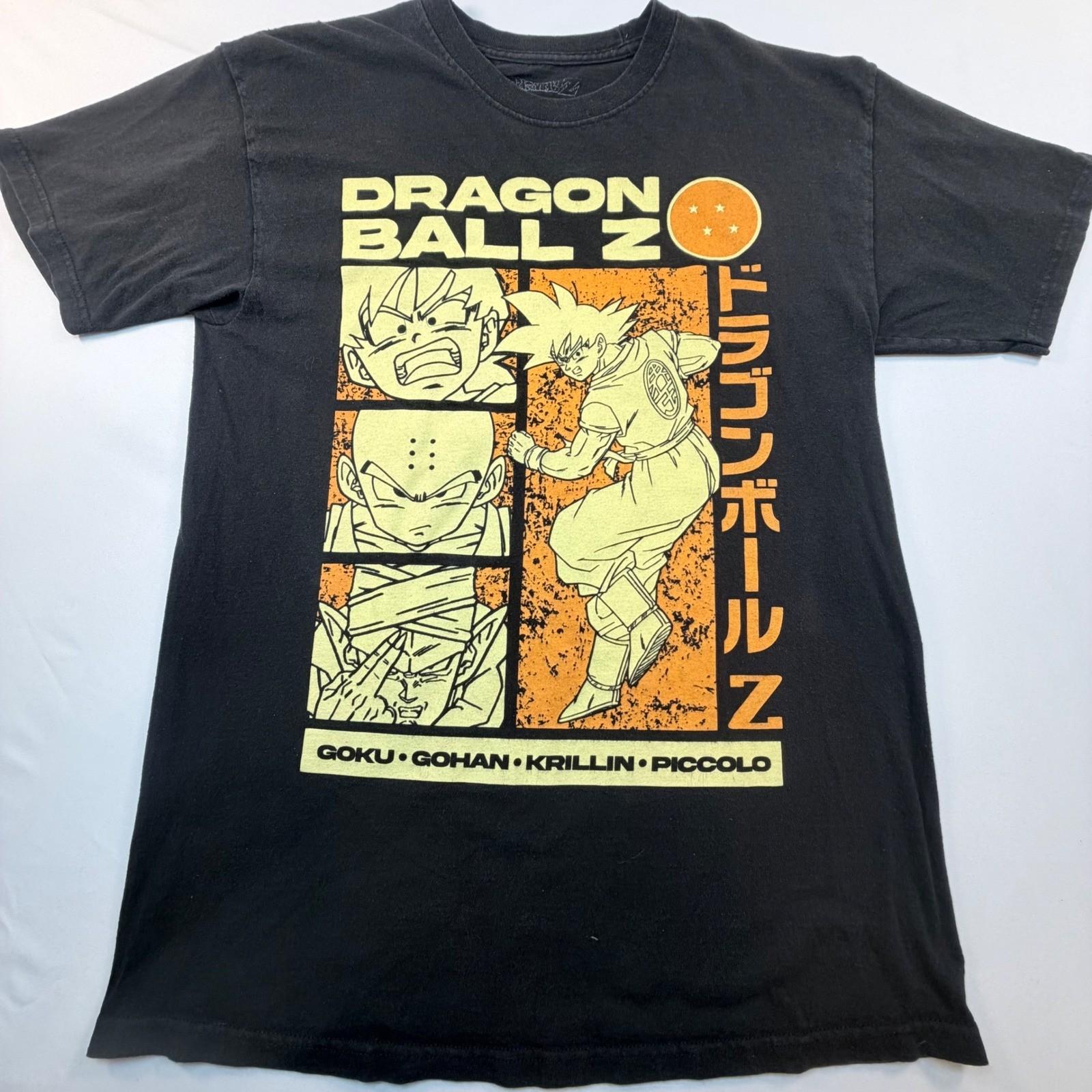 Dragon Ball Z Goku Gohan Krillin Piccolo Graphic Anime T Shirt Mens Medium Unisex T-Shirt S