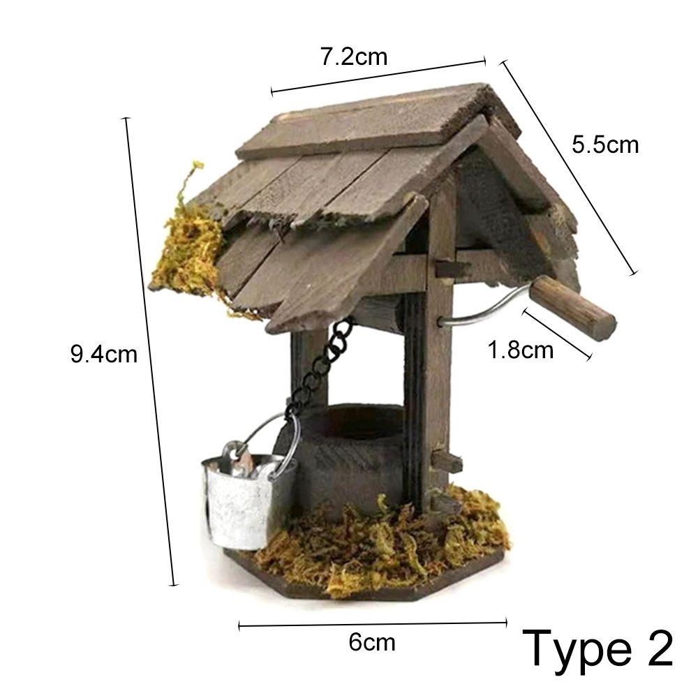 Playing House Home Decor Dollhouse Decoration Miniature Chicken Coop Outdoor Scene Model Dolls Accessories Wood Arch Bridge