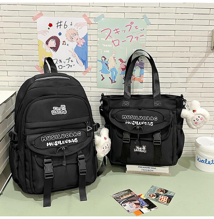 Schoolbag Japanese ins new high-value fresh and sweet backpack junior high school students lightweight travel large-capacity backpack