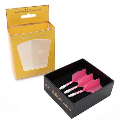 Cuesoul ROST T19 Integrated Shaft Flight Big Wing Light Set of 3 Shape, Green/Blue, Pink+White, (CS-AK576-1M)