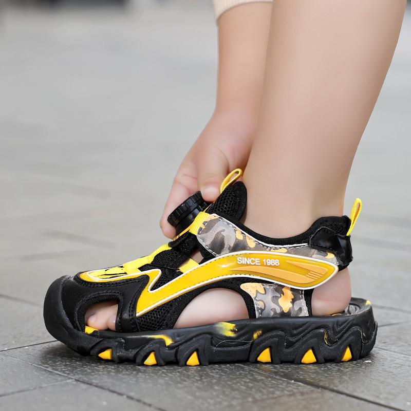 28-39 Sandali Estivi Grandi alla Moda Baotou Scarpe da Spiaggia per Esterno Scarpe Sportive Casual per Bambini