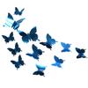 12Pcs PVC Butterfly 3D Mirror Removable Wall Sticker Decal DIY Art Home Decor